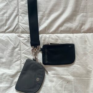lululemon athletica Black and Gray Key & Card Holders